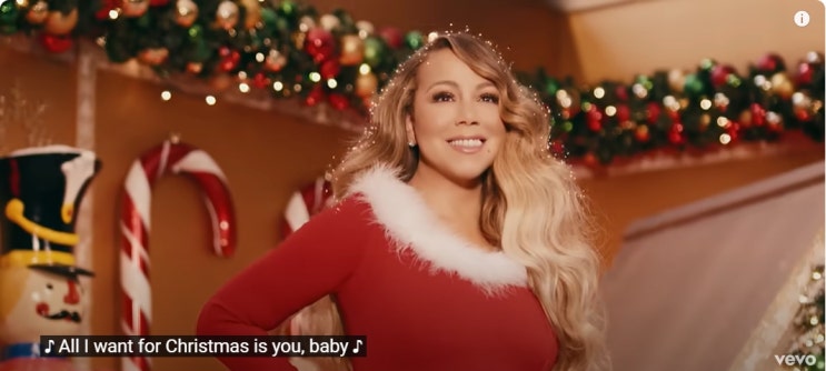  팝 디바의 30년차 캐럴연금, 올해 성적은요? /  All I Want for Christmas Is You