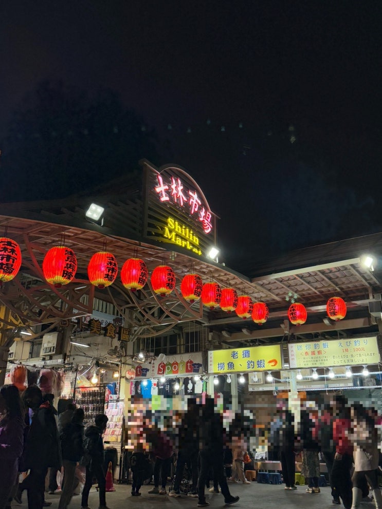  대만 3대 야시장 스린 야시장 필수 먹거리 추천 후기 (지파이, 미슐랭 곱창 국수, 버섯 구이, 땅콩 아이스크림, 청귤 주스)