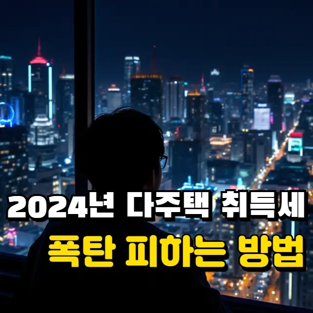  다주택 투자, 취득세 폭탄 피하는 특급 비법 공개! (2024년 완전 정복)