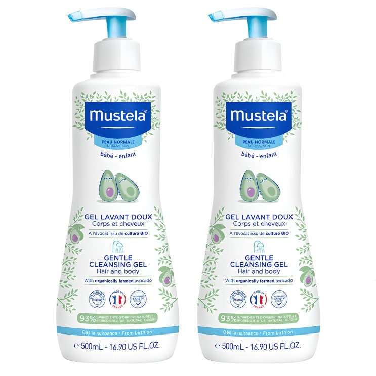  무스텔라 젠틀 클렌징 젤 바디클렌저, 500ml, 2개