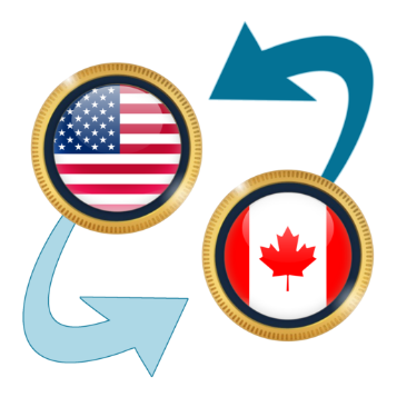 캐나다 미국 환율 USD x CAD 캐나다 달러와 미국 달러 환율 변환 앱