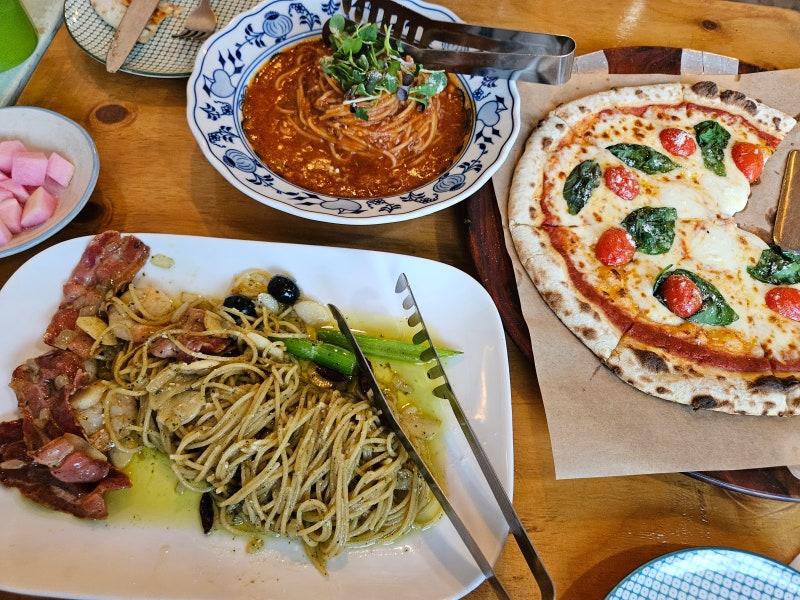 미리 크리스마스 만찬 수준급의 화덕피자와 파스타 맛집 용인시청 '애플하우스'