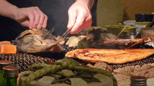  삿포로 스스키노 술집 로바다야 쿠시로 예약 메뉴 로바다야키 맛집 炉端焼くし炉