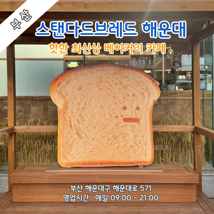  [부산] 핫한 최신상 베이커리 카페 '스탠다드브레드 해운대'