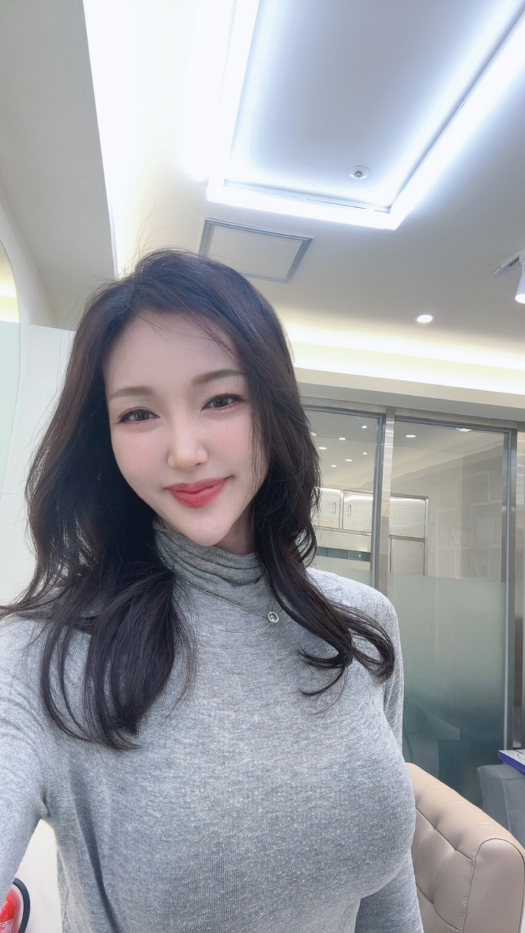 문정미용실 프라이드헤어 올리브브라운 톤다운염색 했어요(수영장탈색모 빠이~)