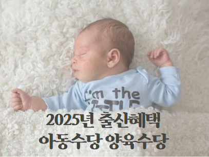  2025 아동수당 양육수당 언제까지 몇살까지 금액 정리