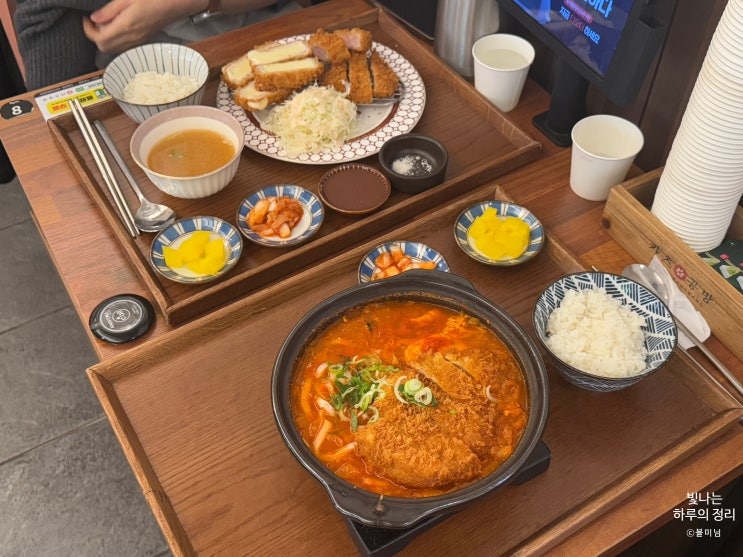 강남역 돈까스 카츠공방에서 순두부김치나베와 치즈히레카츠