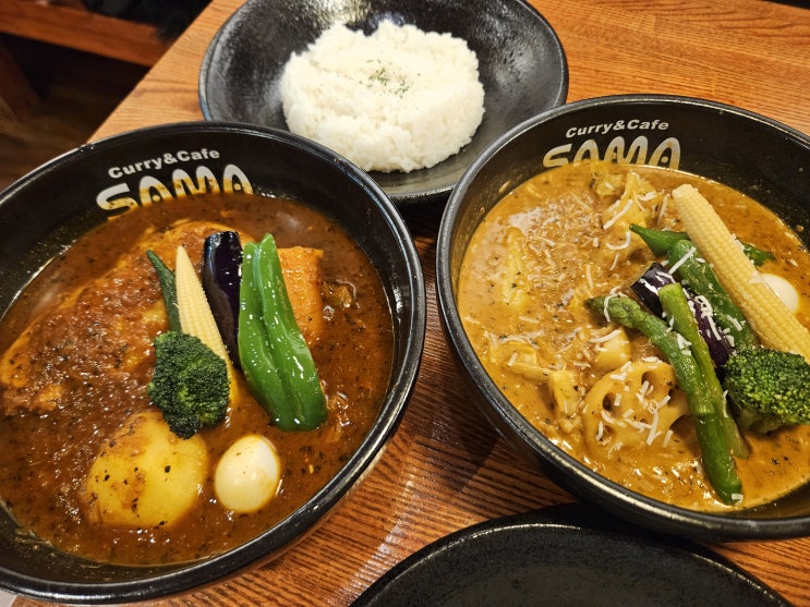  삿포로 스스키노 사마 스프커리 메뉴 매운맛 단계 スープカレー SAMA 札幌大通店
