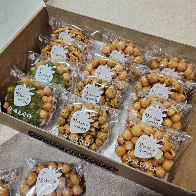  딸기씨네수제청 부드럽고 맛있는 수제오란다 6종 후기 기업 행사 돌잔치 답례품 명절 과자 선물 추천