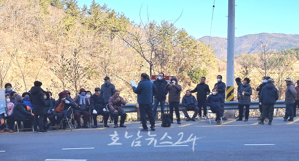  순천시 5개 마을 500여 가구 ‘포라이즌 골프장’ 33년간 환경 피해 ’뿔났나’.. 연일 차량 등 시위 이어져 (제1보)