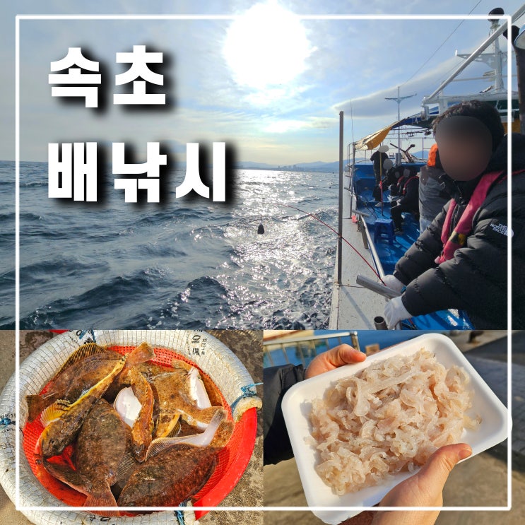  속초 겨울바다 동광호 배낚시 체험 가자미 잡아서 회 먹은 이색 데이트