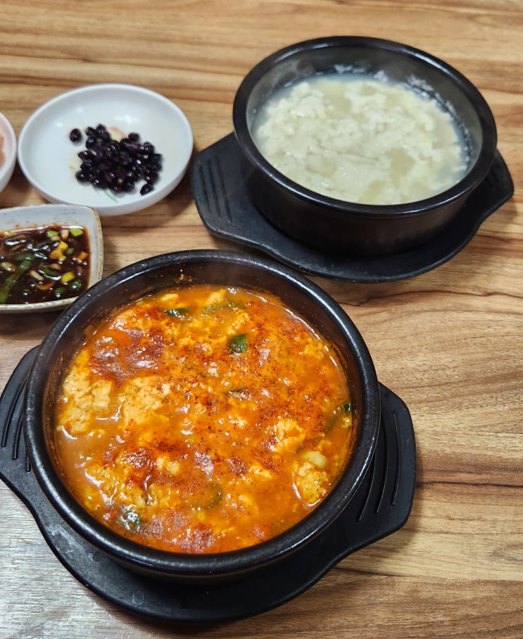  속 편한 용평 스키장 맛집, 평창 횡계리 [원조맷돌순두부 ]