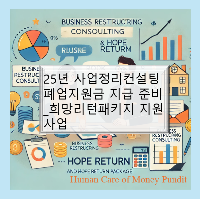  25년 사업정리컨설팅 폐업지원금 지급 준비_희망리턴패키지 지원사업