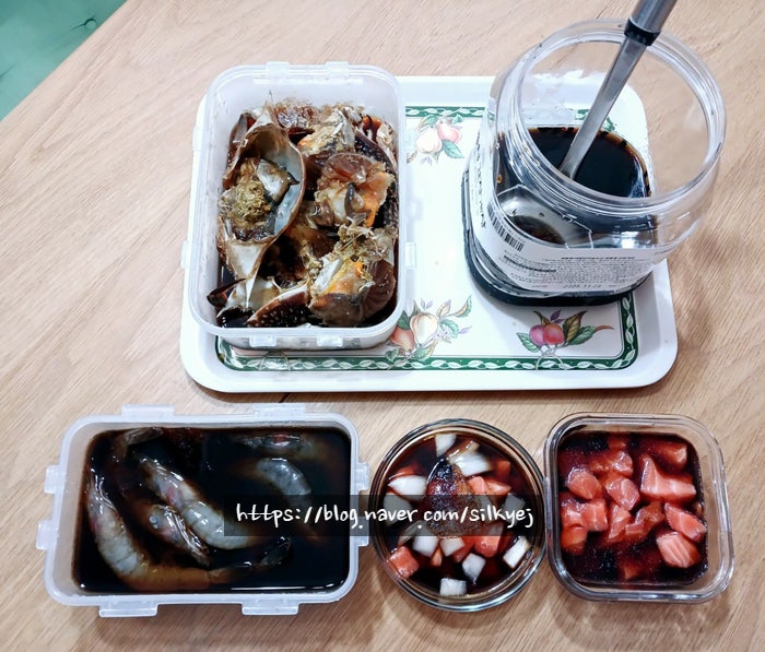 간장게장 남은 국물로 간장새우/연어장 만들기
