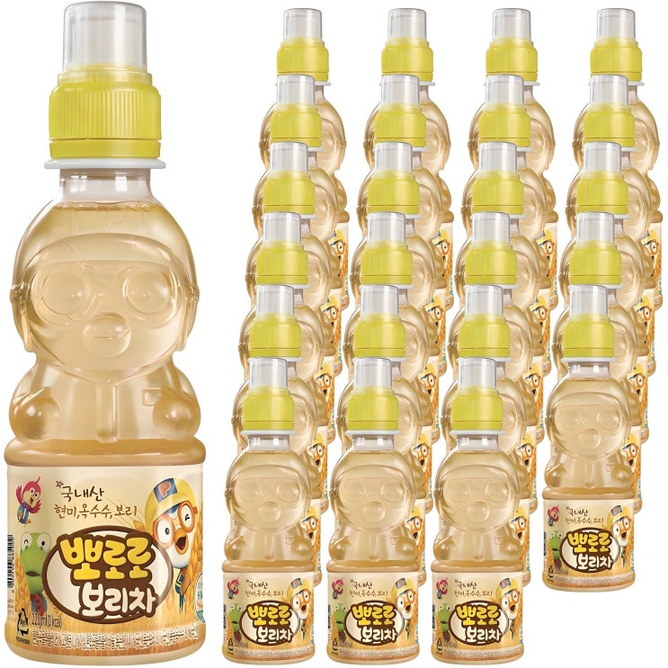  팔도 뽀로로 아기보리차, 220ml, 24개
