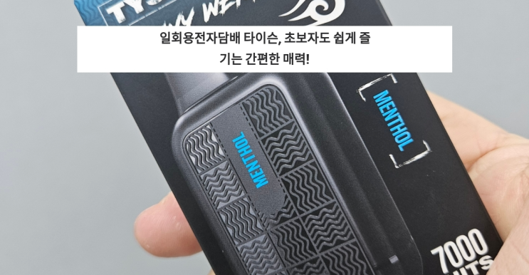  일회용전자담배 타이슨, 초보자도 쉽게 즐기는 간편한 매력!
