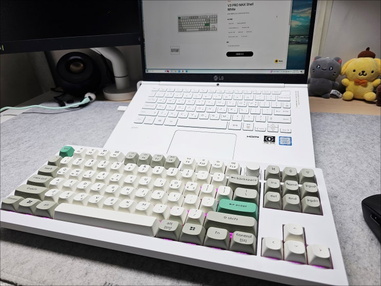  입문자를 위한 기계식 키보드 추천 키크론 V3 MAX 쉘 화이트