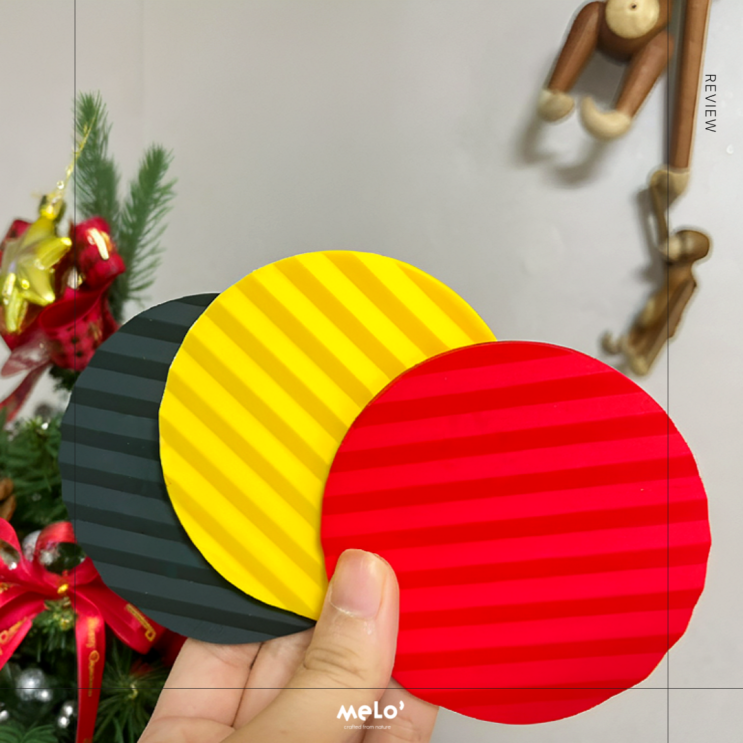 멜로 실리콘 스마트 코스터와 행복한 연말 보내는 법 - 연말 홈파티 준비와 홈오피스 꾸미기