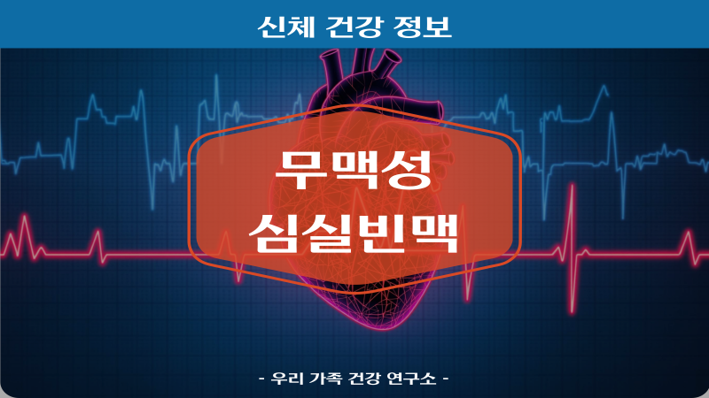 무맥성 심실빈맥 원인 등 대처법 총정리