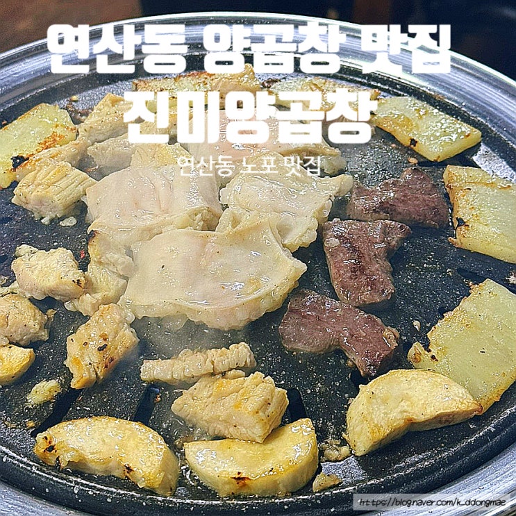  연산동 노포 양곱창 맛집 '진미숯불양곱창' 양곱창구이 곱창전골 내돈내산