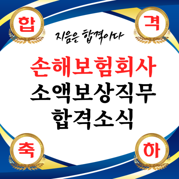  [합격소식_117]손해보험회사 소액보상직무로 입사지원하시며 자기소개서 의뢰주신 고객님의 합격소식입니다.