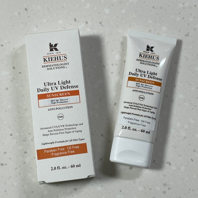선크림추천 키엘 무기자차 선크림 내돈내산 60ml 트러블 피부 사용 후기