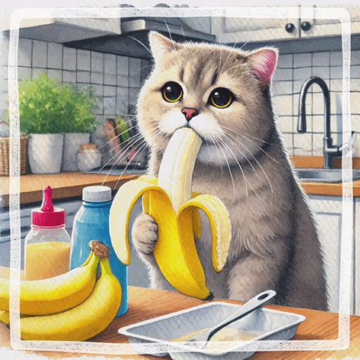  고양이 바나나 과일 급여 방법과 주의점