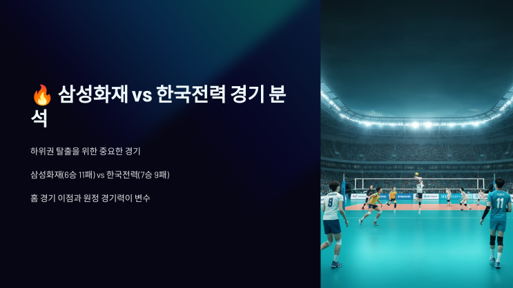 <b>삼성화재 한국전력</b> 12월 27일 경기 분석 및 결과예상