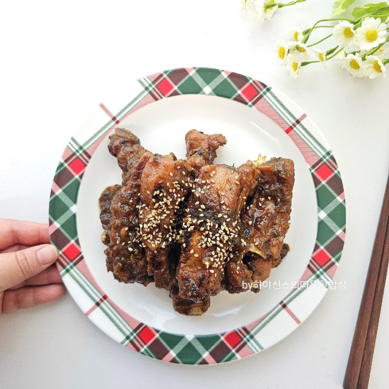 류수영 등갈비 간장조림 레시피 어남선생 간장 돼지 등갈비찜 요리