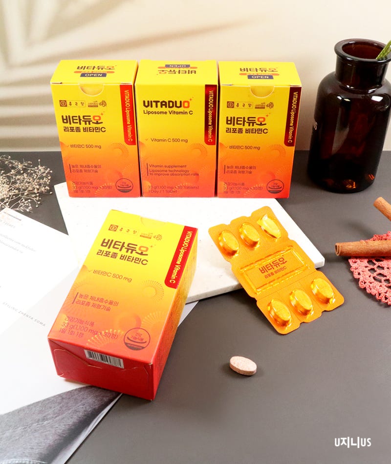 종근당 리포좀 비타민C 500mg 비타듀오 #내돈내산 (f.하루틴)