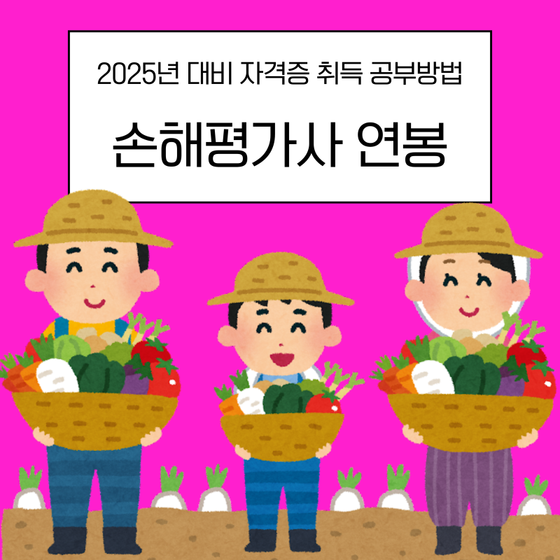 손해평가사 연봉 및 2025년 대비 자격증 취득 공부방법