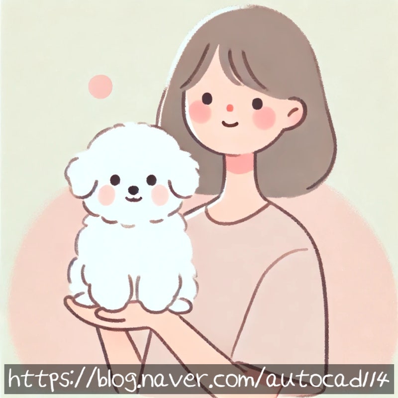 하얀강아지안는꿈