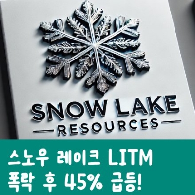  스노우 레이크 리소시스 주가(LITM) : 폭락 후 45% 급등! 지금이 매수 타이밍일까?