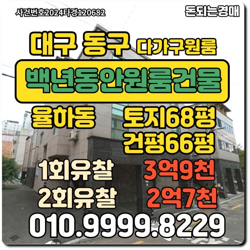  대구 동구 율하동 백년동안원룸건물경매