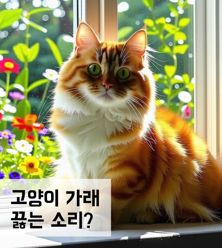  고양이 가래 끓는 소리 원인은?