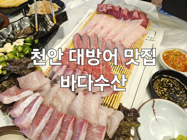  천안 쌍용동 먹자골목 대방어 맛집 바다수산 내돈내산 후기