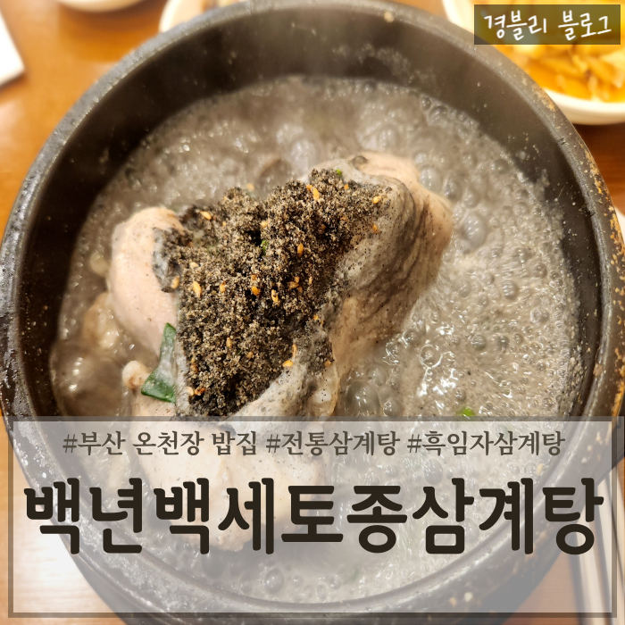  부산 온천장삼계탕맛집 40년 전통 흑임자삼계탕맛집 '백년백세토종삼계탕'