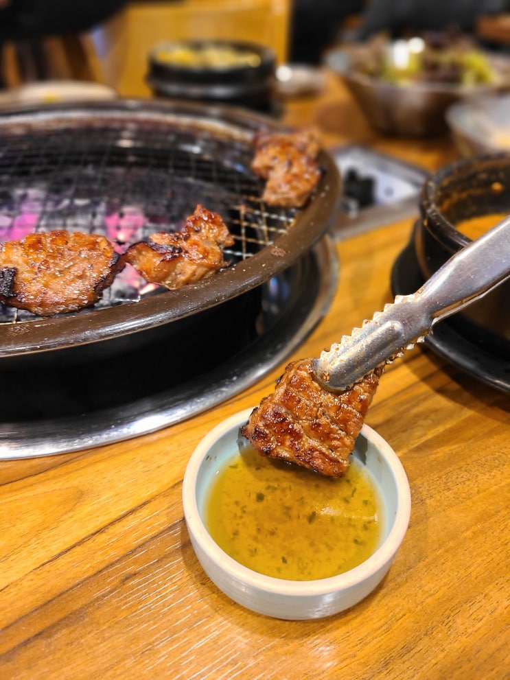  회식하기 좋은 인천 학익동 고기집 학익동 양념돼지갈비 맛집 마포화로집 학익직영점