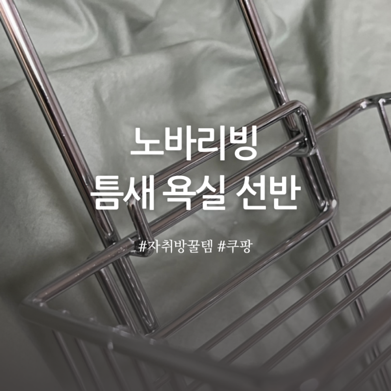 자취방 꿀템 추천, 노바리빙 틈새 욕실 선반