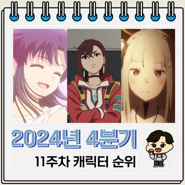 24년 4분기 애니 여자 캐릭터 순위 Top 26 24년 4분기 애니 여자 캐릭터 순위 Top 26