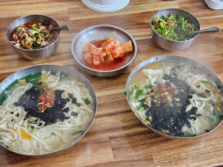  포항 죽도시장 칼제비 맛집 - 수제비 골목 내돈내산 후기
