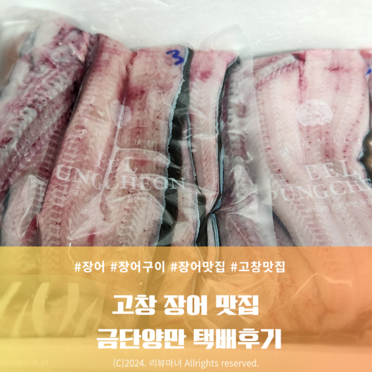  [ 장어 택배 추천 ] 고창 장어 맛집 : 금단양만 택배후기