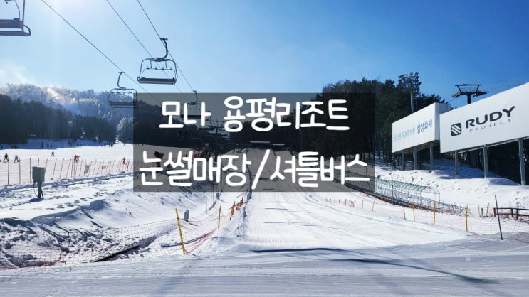  모나 용평리조트 셔틀버스, 눈썰매장 여행후기(운영시간, 가격, 할인)
