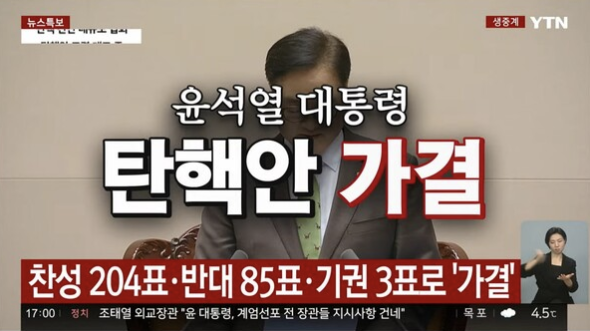  한국 정치 위기 외신 보도