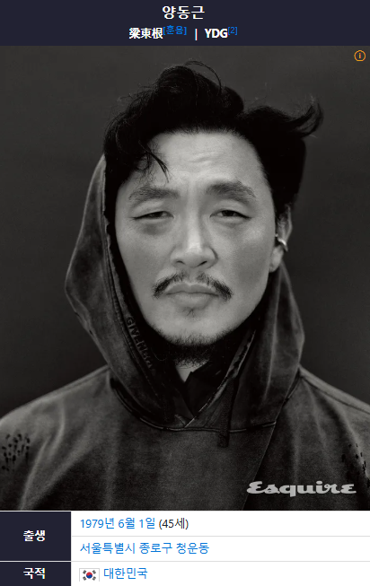 양동근 사주 (ヤン·ドングン 四柱推命)