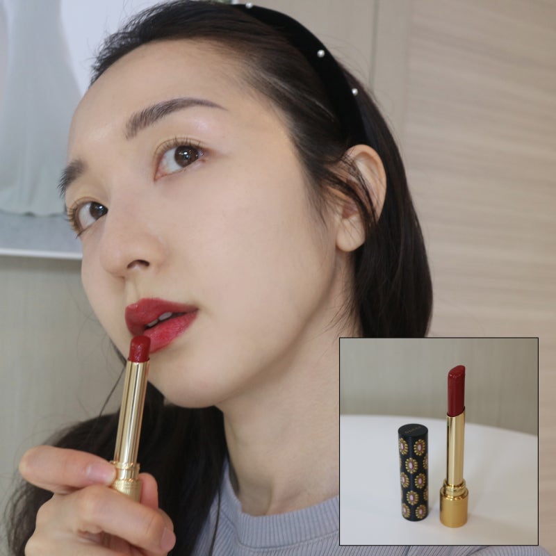 구찌 뷰티 쿨톤 립스틱 추천 508 다이아나 앰버 촉촉 맑은 레드