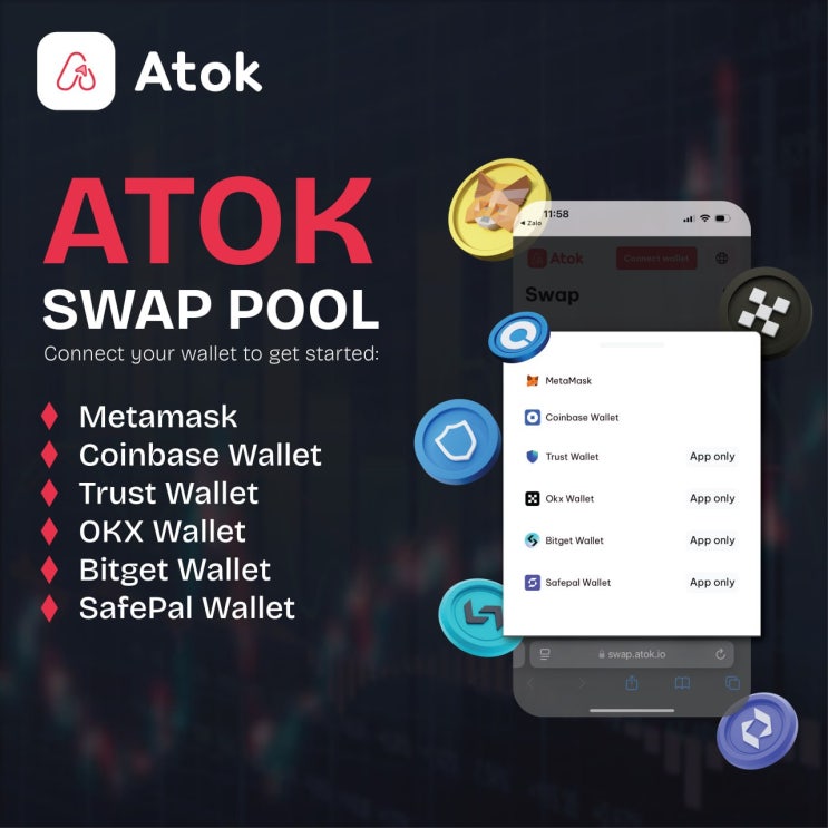   Atok - 손쉽게 최고의 Web3 지갑과 연결하세요 
