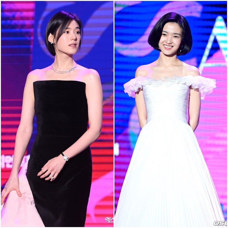 흑 정은채 vs 백 <b>김태리</b>, 드레스 누가 더 예쁠까?
