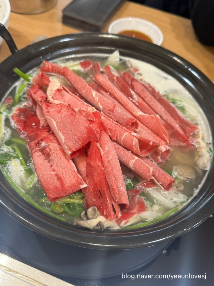  왕십리 맛집 가족모임 샤브샤브 등촌샤브칼국수