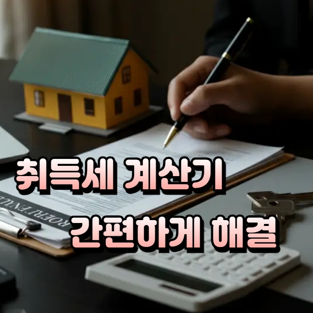 취득세 계산, 더 이상 어렵게 생각하지 마세요! (2024년 최신)